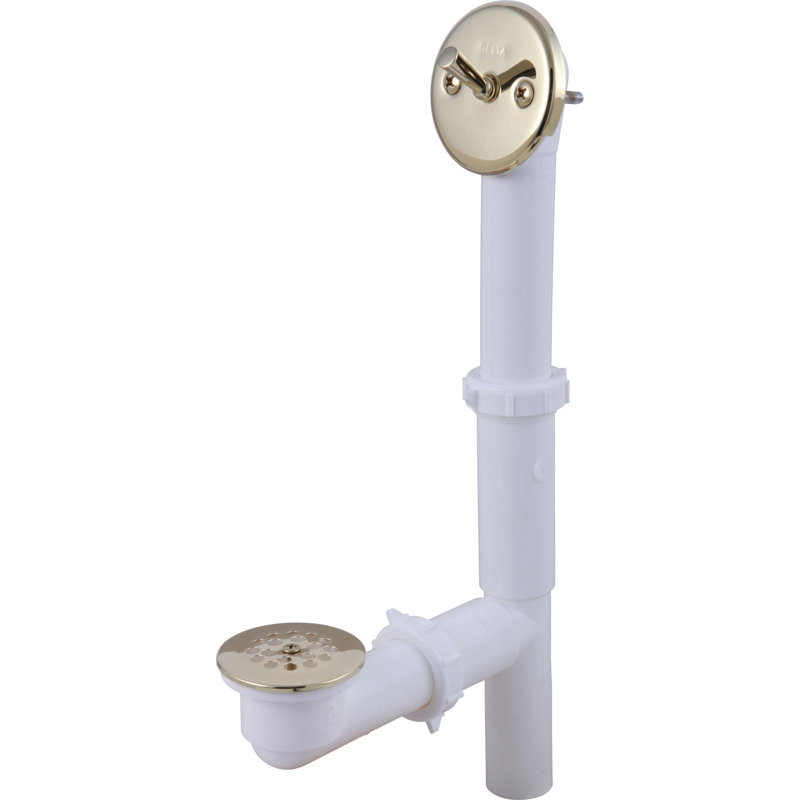 RP391PB Delta Classic 1.5" Trip lever Tub Drain & Reviews Wayfair